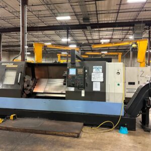 2010 DOOSAN PUMA 400LC CNC LATHE, 21" CHUCK, LOW HOURS