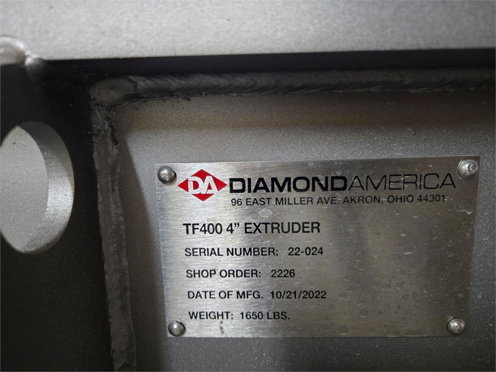 Diamond America “TF400″ 4” Twin Feed Extruder - Image 12
