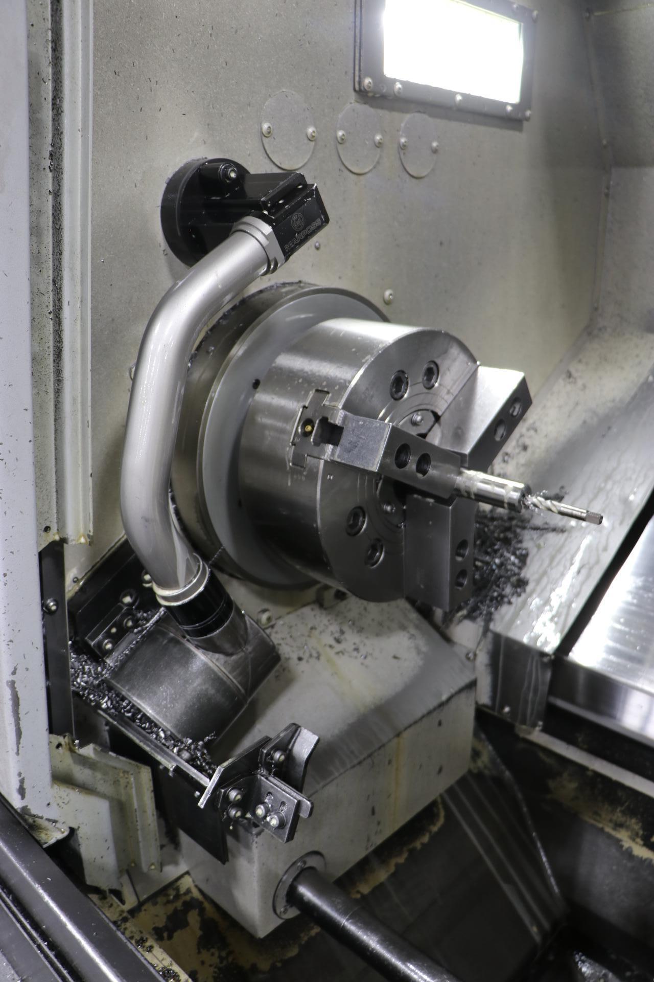 2019 OKUMA GENOS L3000-E CNC TURNING CENTER, PATRIOT 551 BAR FEEDER - Image 10