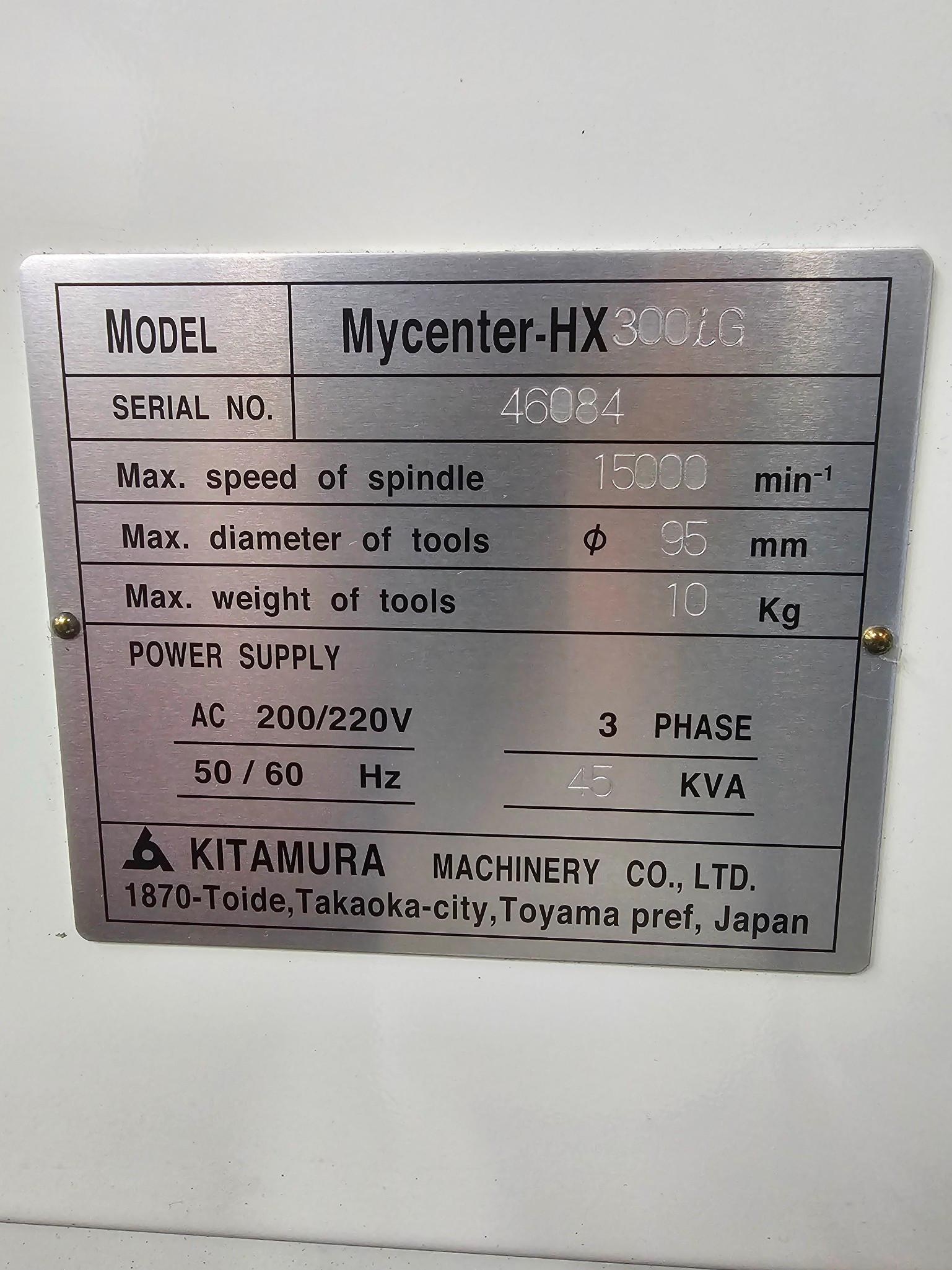 2020 KITAMURA MYCENTER HX300IG HMC - COOLANT THROUGH SPINDLE, SHOWER COOLANT - Image 15