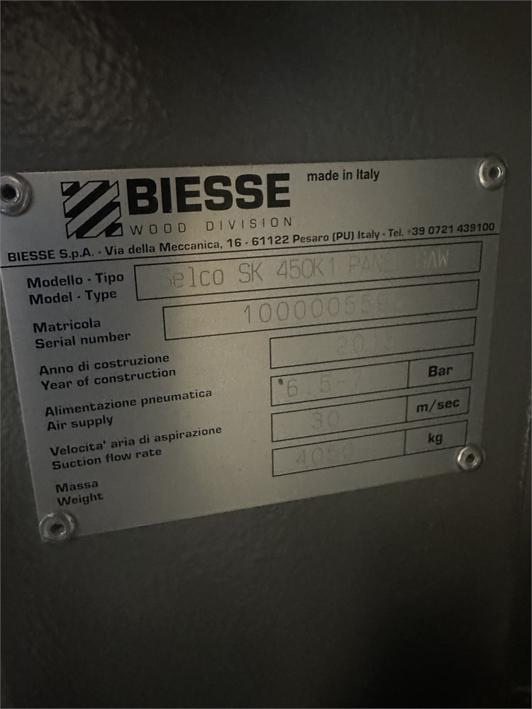 Biesse “Selco SK 450K1” Panel Saw - Image 24