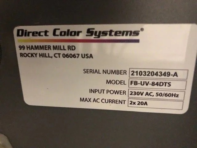 Direct Color Systems UV-84DTS Gen2 UV Flatbed LED Printer - Image 5