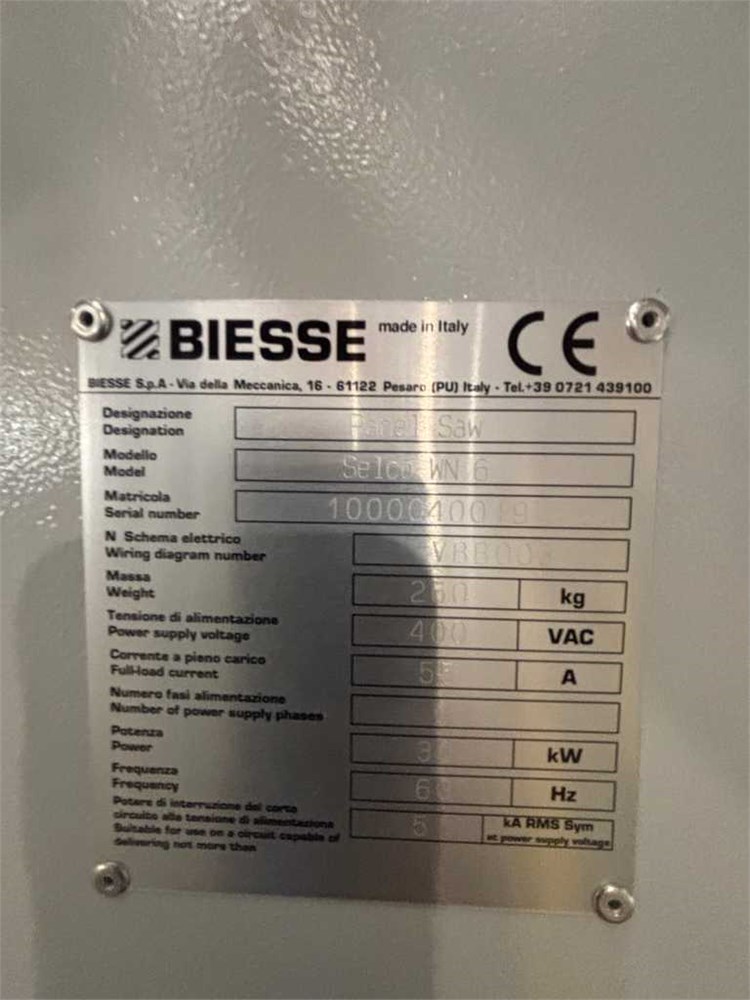 Selco “WN 6” Beam Saw (2020) - Image 44