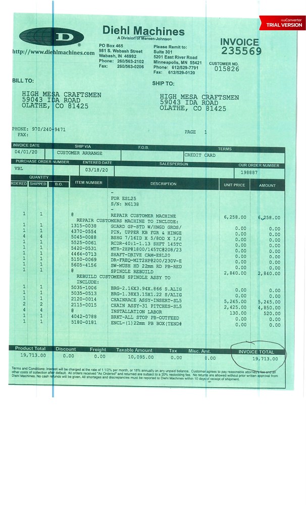 Diehl “ESL 25” Straightline Rip Saw - Image 30