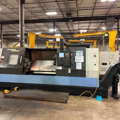 2010 DOOSAN PUMA 400LC CNC LATHE, 21″ CHUCK, LOW HOURS