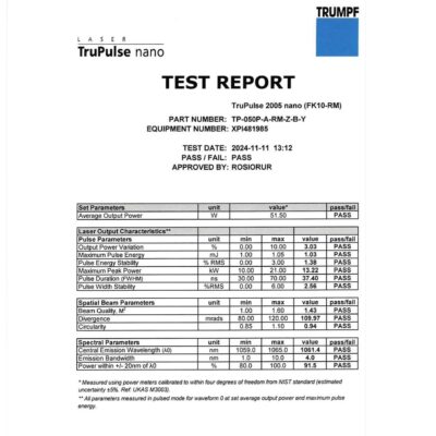 TRUMPF TRUPULSE 2005 NANO (FK10-RM)