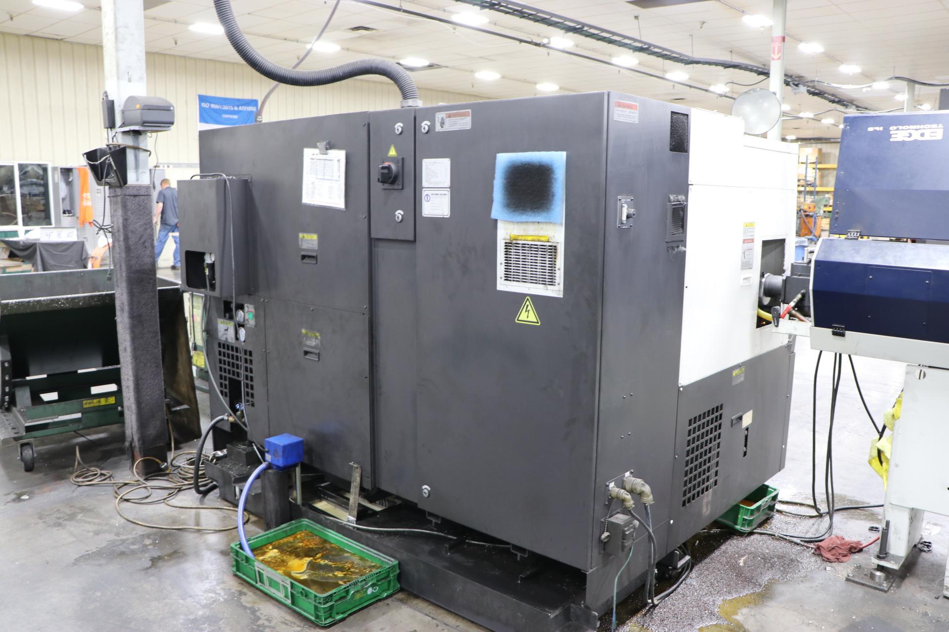 2019 OKUMA GENOS L3000-E CNC TURNING CENTER, PATRIOT 551 BAR FEEDER - Image 7