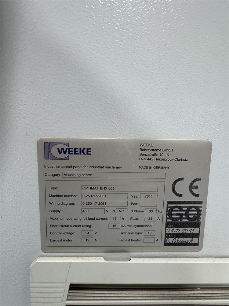 Weeke BHX 055 Vertical Machining Center - Image 10